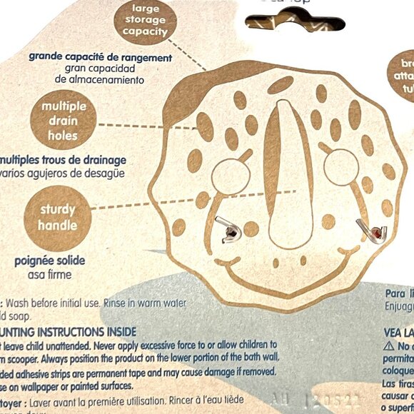 Dr Browns Dino Scoop Bath Toys Organizer Triceratops Red Gray BPA Free Plastic - Picture 12 of 16